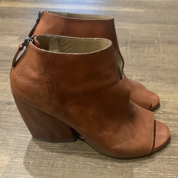 MARSELL Brown Peep Thru wedge Ankle Bootie - 41 / 11 - Picture 4 of 10
